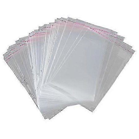 100x A3 Klar Resealable Plast Selvklebende Poser Måler 45x32cm Egnet for Diverse Bruksområder