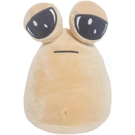 22cm/8,6 tuuman Pou-pehmolelu, Alien Pou -pehmolelu, Kawaii Alien -täytetty pehmonukke, Täytetty eläin Pou -nukke, Lastenpäivälahja