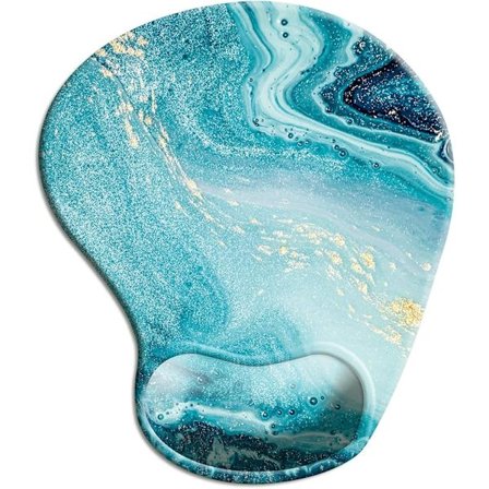 Ergonominen hiirimatto rannetuella, söpö hiirimatto liukumattomalla kumialustalla kotitoimistoon, opiskeluun, helppoon kirjoittamiseen ja 