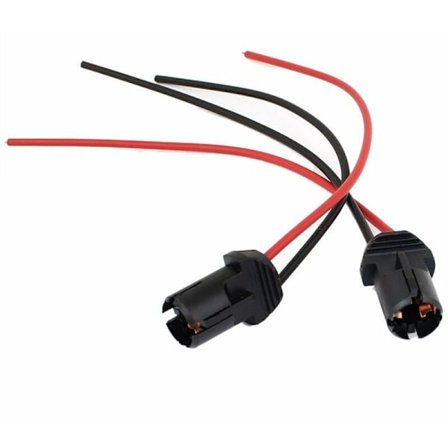 2 stk T10 W5W 168 194 Bilpæreholder Parkeringsholder Sockel - Svart