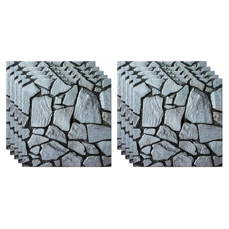 20kpl 3D PVC Seinätarra Laatta Harmaa Tiili Itseliimautuva Vedenpitävä Keittiö Kylpyhuone Kodin Sisustus Tee-se-itse