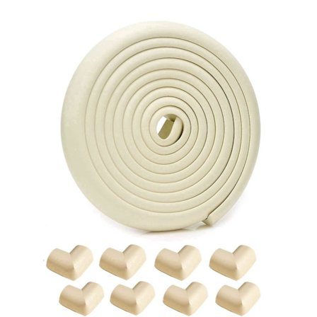 Kantbeskyttelse til baby af skum | 5m bordkantbeskyttelse