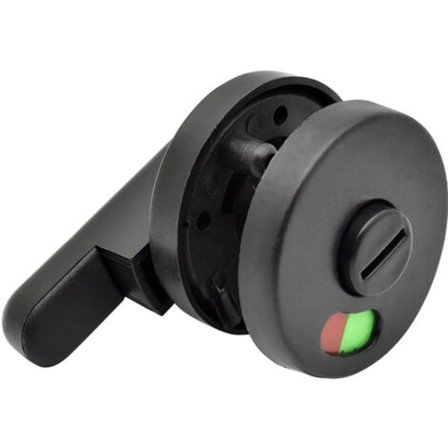 WC-oven lukko lukkoindikaattorilla, musta, 1 kpl, Fonepro