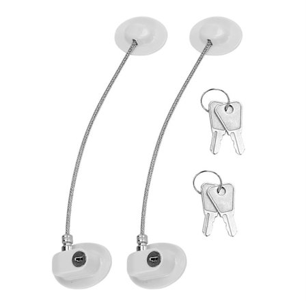 2 stk. kjøleskaplås, kjøleskaplås for barn, minikjøleskaplåser, fryselås, brukt i kjøleskap