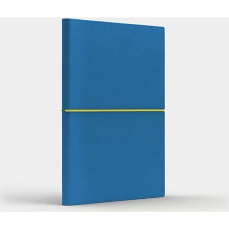 Anteckningsbok - loggbok Like u Notebook A5 Rolig M linje blå/citron