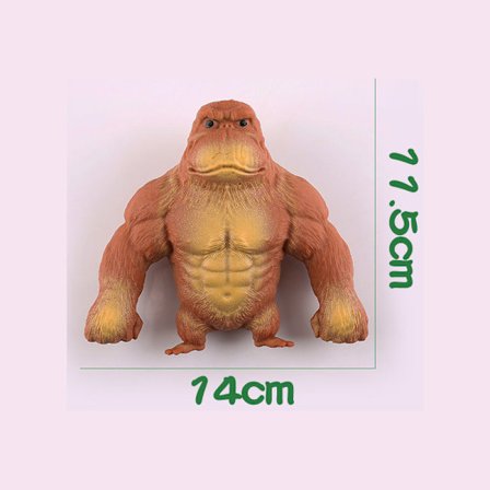 Gorilla Elastisk Svamp Myk Monkey Gorilla Dekompresjonsleke Vent Doll