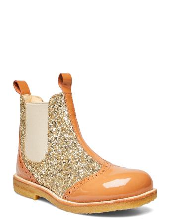 Booties - Flat - With Elastic Orange ANGULUS