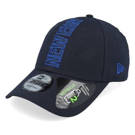 New Era - Sininen adjustable Lippis - Repreve 9FORTY Newera Navy Adjustable @ Hatstore