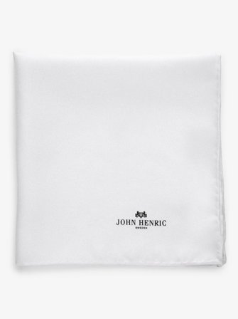 John Henric Men's Weißes Einstecktuch Size Onesize
