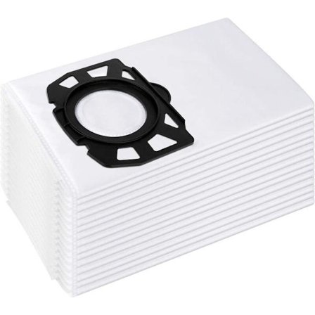 Pakke med 15 fleece støvsugerposer til Kärcher 2.863-006.0 KFI 487 erstatningsposer WD4 WD5