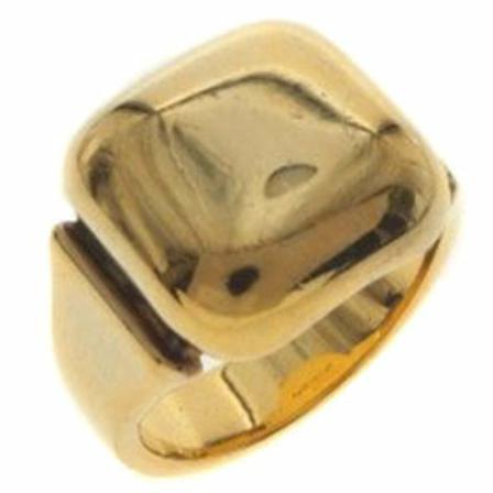 Bottega Veneta Vintage, Rings Geel, Dames, Maat:ONE Size