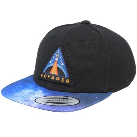Kiddo Cap - Kids Voyage Space Shuttles Black/Space Snapback Snapback Black Cap - @ Hatstore