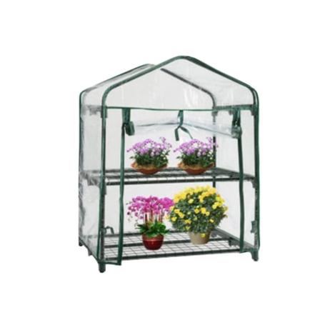 2-lags drivhus vandtæt PVC-erstatningsbetræk gennemsigtig 69 x 49 x 92 cm (kun betræk)(2)