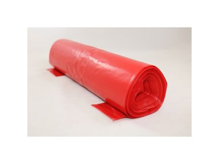 Plastsäck optisk 70L 45my röd 25/rl - Lyreco - Städ och hygien - Påsar och säckar - Plastsäckar