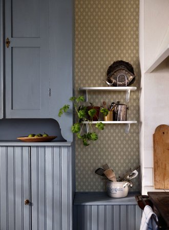 Duro Tapet, Lillstugan 541-01 Gammalsvenska Papper, L, Beige, Färg & tapeter