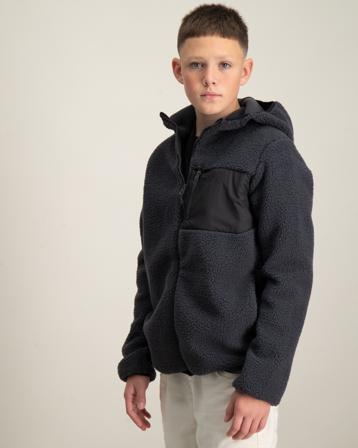 Jack Wolfskin ICE CURL HOOD JACKET K Schwarz Jacken Jungen - Kidsbrandstore