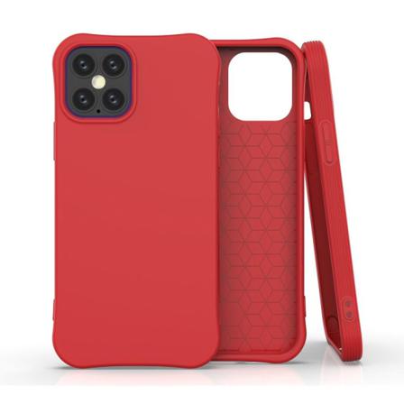 Iphone 12 / 12 Pro - Shockproof Matt Tpu Skal - Röd Red Röd
