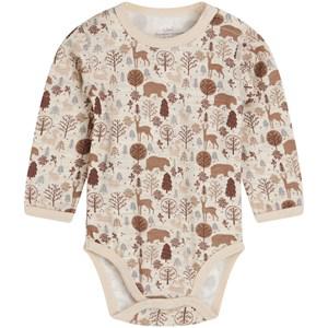 Hust&Claire Wheat Melange Baloo Baby Body 68 cm - All in ones - 68 cm - Beige