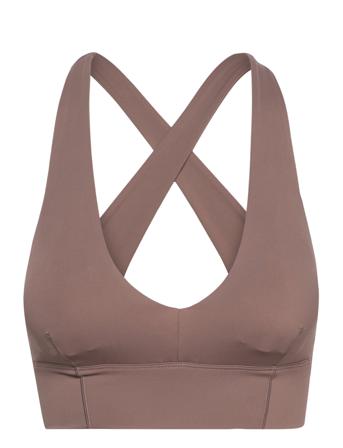 Black Sculpting Crossed Back Bra Lingerie Bras & Tops Sports Bras - ALL Beige AIM'N