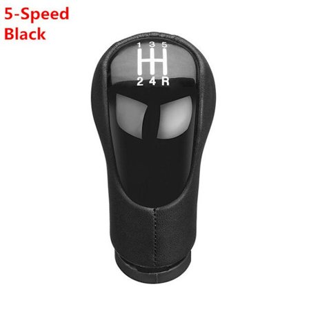 5-växlad 6-växlad växelknopp för Ford Fiesta Fusion Transit Connect 2002 På växelreglage Spak Stick Pen POMO Arm Ball Gearknob-5-Speed Black