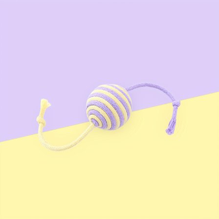 Interaktiv kattelegetøjsbold – Bidefast og rivebestandigt sjovt legetøj med lyd, elastisk leg for familier med flere katte