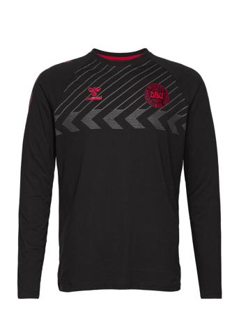 Hmldbu Fan T-Shirt L/S T-shirts & Tops Football Shirts Svart Hummel*Betinget Tilbud