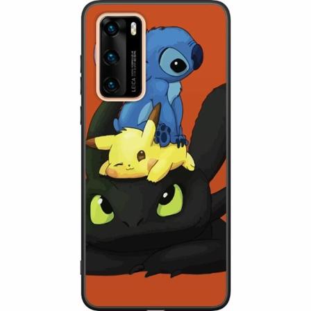 Huawei P40 Svart Skal Lilo And Stitch