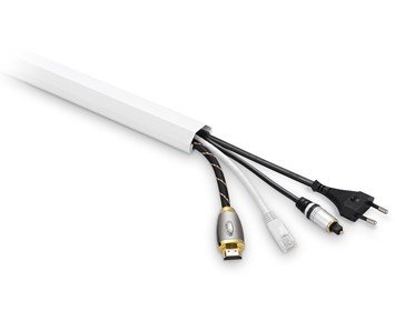 Andersson-Cable cover 0,75m/5cm-Hvit kabelkanal i aluminium-Power-Kabelorganisering