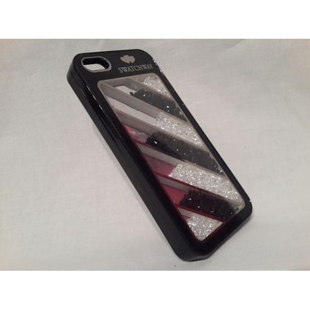 Apple Iphone 5 5S Fodral Skal Case Med Beads 7 Bars Svart