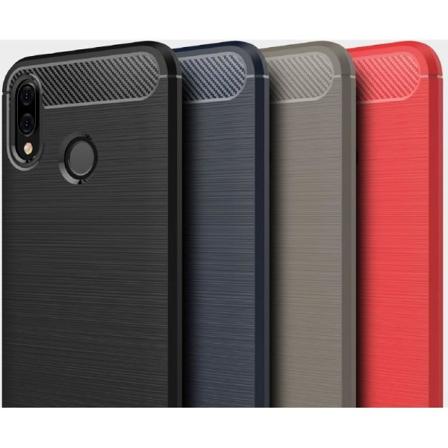 Huawei P20 Lite Støtsikker støtdempertrekk SlimCarbon Svart