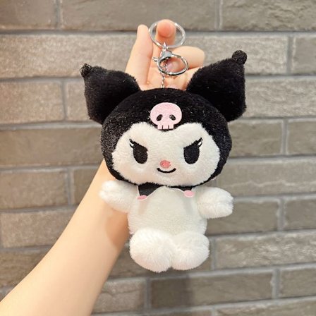 Sød lille dukke, par taske vedhæng, plyslegetøj dukke nøglering, dukke hæng