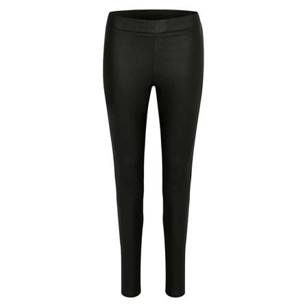 Kaffe A Coated Jeggings Sort, Dame Leggings, Størrelse: XS