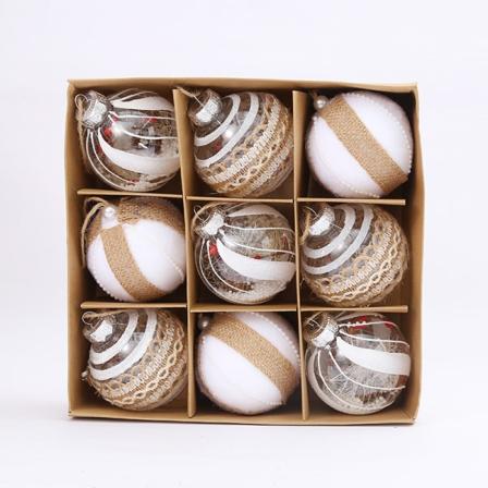 Julekulepynt Shatterproof juletre kuler (8 cm) 3#