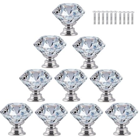 10 stk håndtak skap dør knott møbler skuff garderobe, 30mm