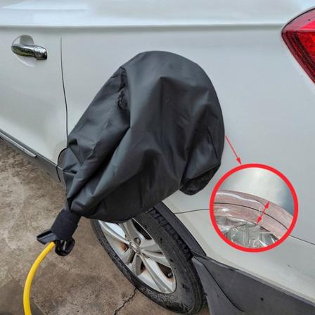 Auton latausportin cover Autoportin Jack Huppu MUSTA Black