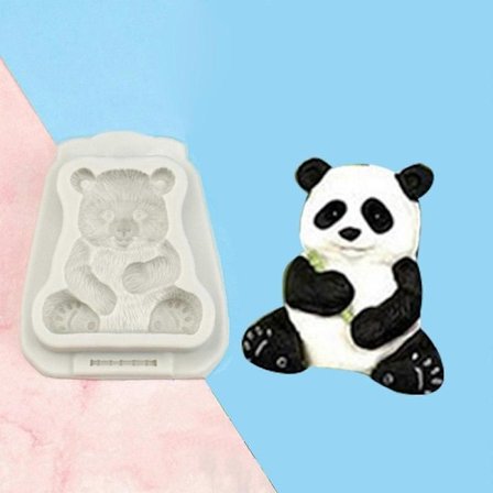 Kjøkken Kake Baking Dekorasjon Gadgets Sjokoladeformer Dessert Kake Sjokoladeform Bambus/Panda Formet Silikonformer