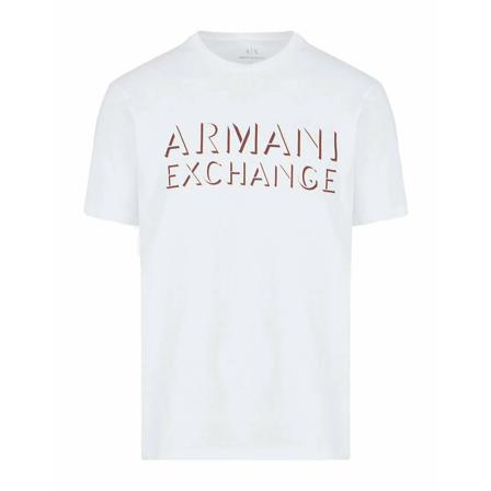 Armani Exchange, Short Sleeve Shirts Wit, Heren, Maat:XL