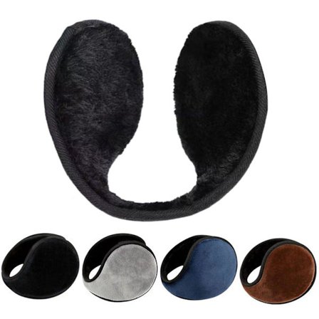 Ørevarmer Vinter Ørevarmere Fleece Ørevarmere Herre Dame Ny Sort Black