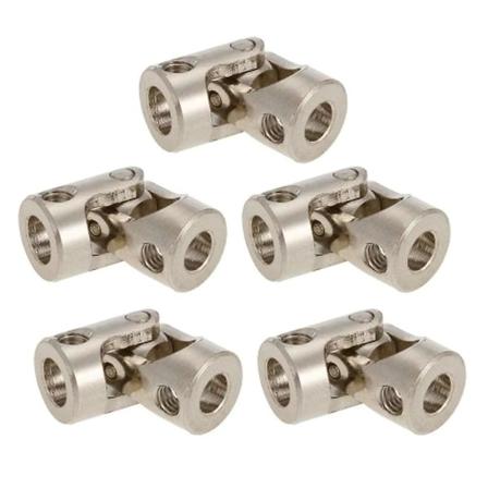 5 kpl ruostumattomasta teräksestä valmistettuja 5-6 mm täysmetallisia universal RC:lle Multicolor