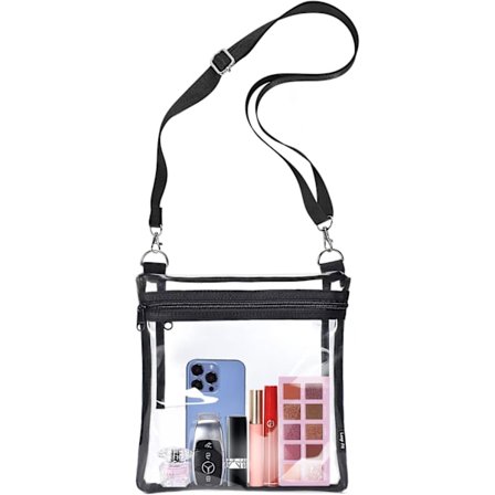 Gjennomsiktig veske stadion godkjent veske - Gjennomsiktig skulderveske for konserter for kvinner