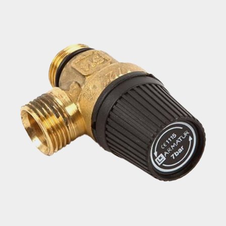 Soupape de sécurité pour chauffe-eau Square / SPA, 6 bar