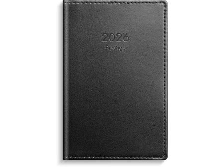 Burde Kalender Prestige 2026 skinn svart - Lyreco - Almanackor och kalendrar - Fickkalendrar - Mellanstora fickkalendrar