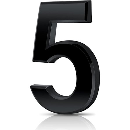 Moderne børstet sort(5) husnummer, gadenummer, husnummerplade og postkassenummer til huslejlighedshotel dør sølv