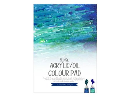 Sense Block Akryl/ Olja A4 230g - Lyreco - Skola och förskola - Bild och form - Ritblock och målarböcker