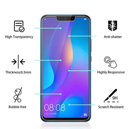 2-PACK Huawei P Smart 2018 Standard Näytönsuoja HD 0,3mm