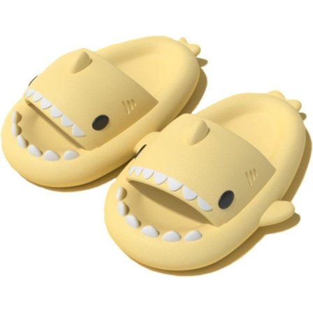 Shark Haj Tofflor, Lämplig för vuxna och barn Söt Tjock Sula Hajar Halkfria Tofflor Inomhus Duschtofflor Sandaler Shark Slippers
