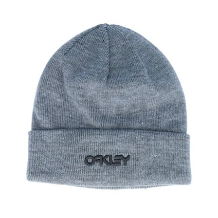 Oakley - Grå cuff Beanie - Logo Beanie New Athletic Grey Cuff @ Hatstore