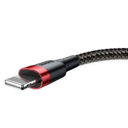 Baseus Cafule USB Lightning kaapeli 2.4A 1m (punainen+musta)