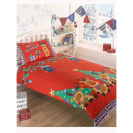 Jul Ren Enkelt Påslakanset med Örngott