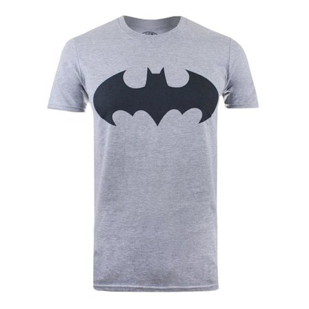 Batman Mens Mono Marl T-Shirt XXL Sports Grey